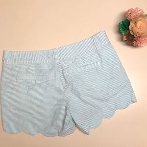 Lilly Pulitzer Shorts - Lilly Pulitzer Seersucker Scalloped Shorts 2 Lilly Pulitzer Shorts - Lilly Pulitzer Seersucker Scalloped Shorts 2